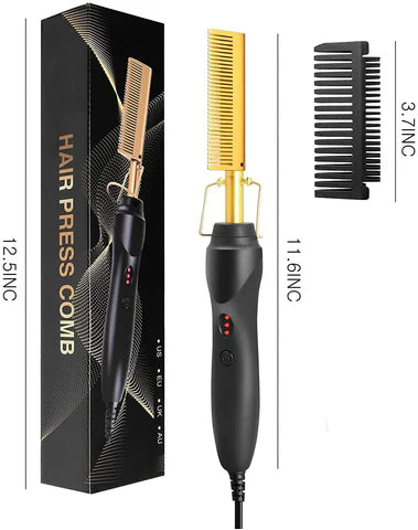 Brush 2 En 1 Peine Alisador Y Rizador | Estilizador Profesional de Cabello