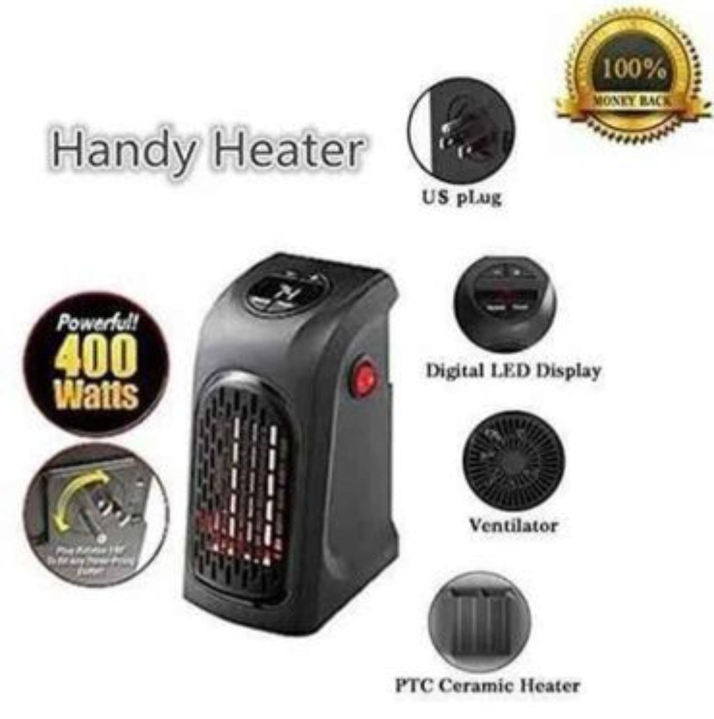 Calefactor Portatil De Pared | Calefactor Eléctrico Compacto para Hogar y Oficina