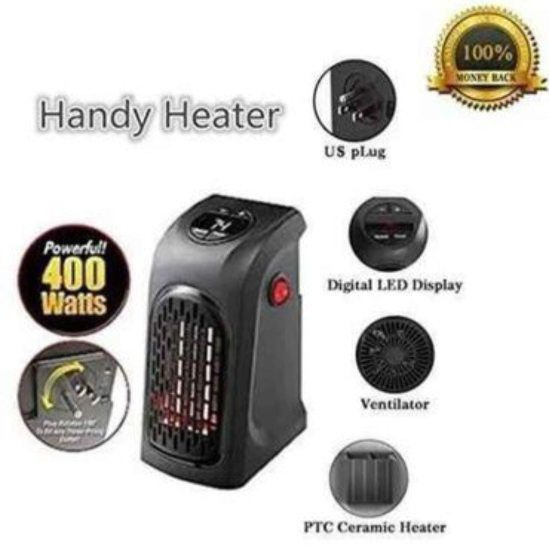 Calefactor Portatil De Pared | Calefactor Eléctrico Compacto para Hogar y Oficina