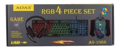 Kit Gamer RGB 4 Piezas